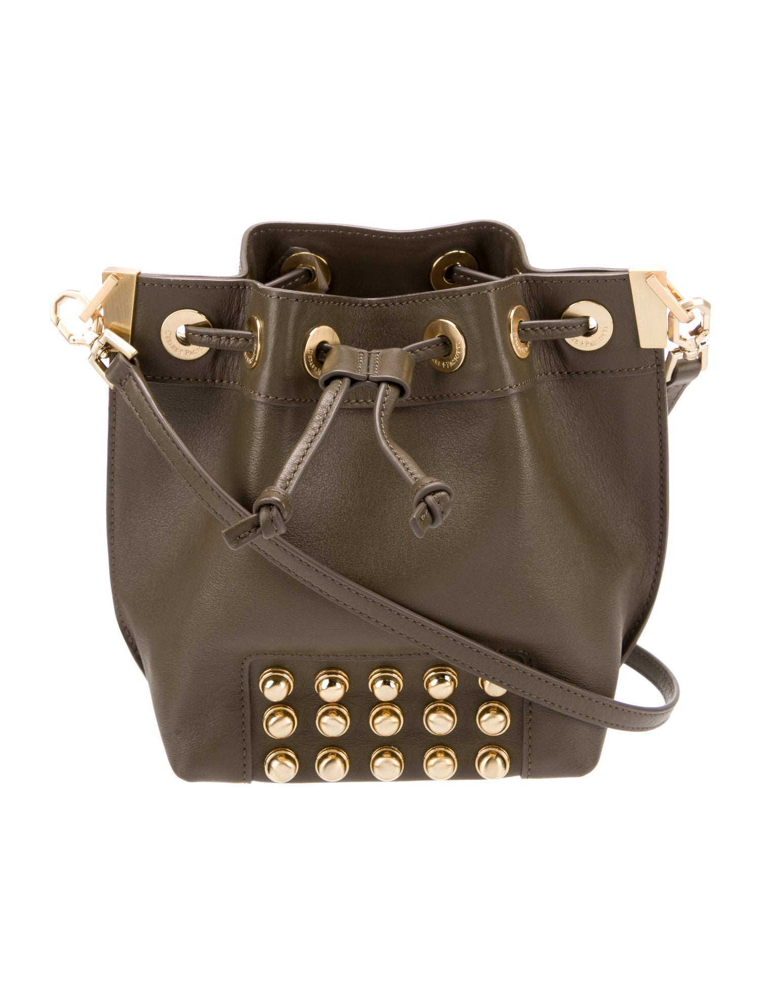 Cesare Paciotti Leather Bucket Bag w/ Tags