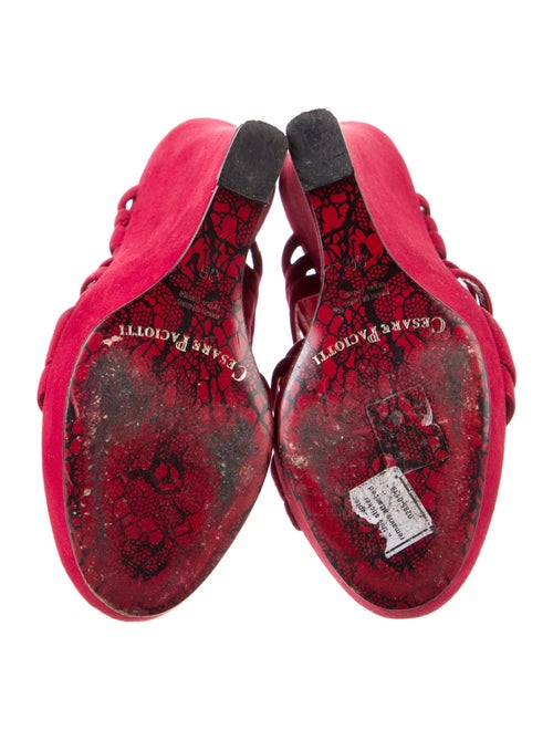 Cesare Paciotti Suede Slingback Sandals