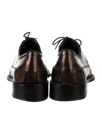 Cesare Paciotti Leather Eyelet Trim Brogues