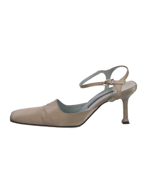 Cesare Paciotti Satin Slingback Pumps