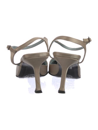 Cesare Paciotti Satin Slingback Pumps