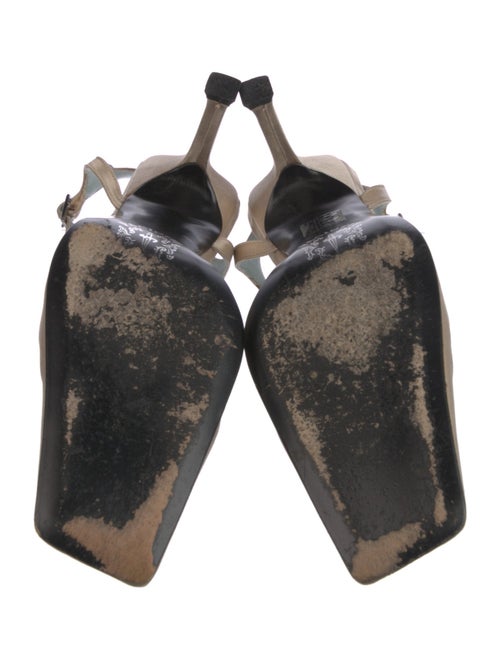 Cesare Paciotti Satin Slingback Pumps