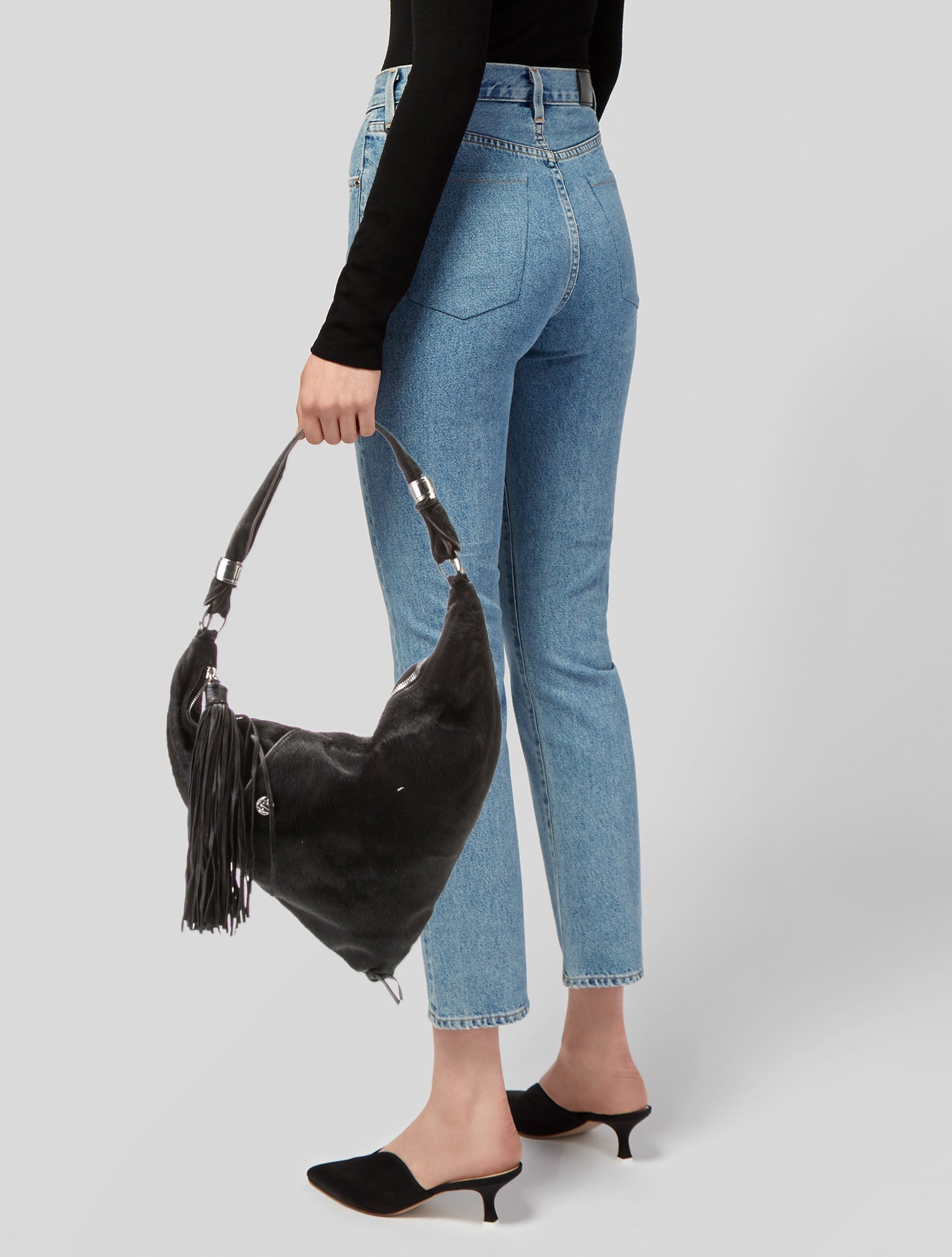 Cesare Paciotti Ponyhair Shoulder Bag