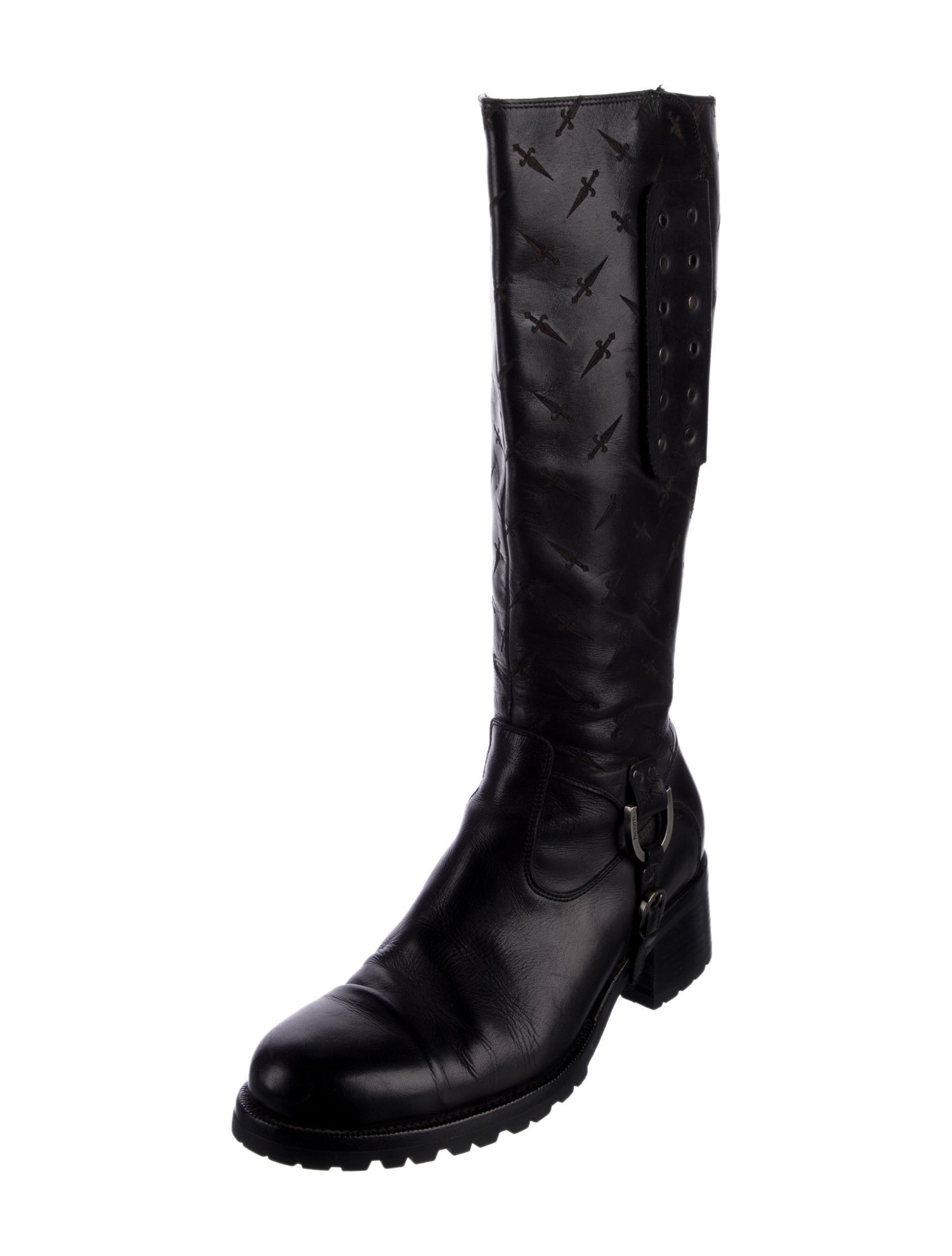 Cesare Paciotti Leather Riding Boots
