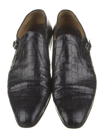 Cesare Paciotti Leather Monk Straps
