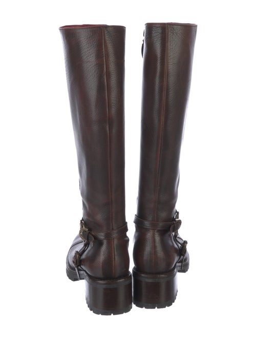 Cesare Paciotti Leather Combat Boots