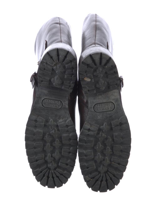 Cesare Paciotti Leather Combat Boots