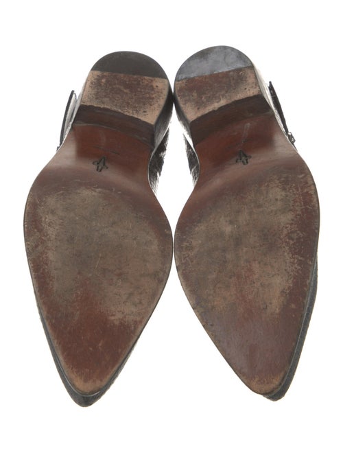 Cesare Paciotti Leather Animal Print Western Boots