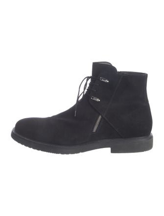Cesare Paciotti Suede Lace-Up Boots