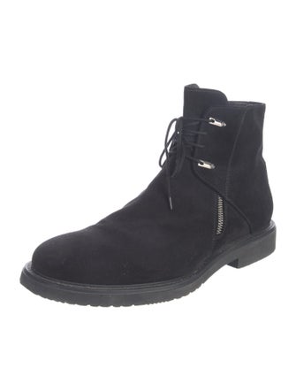 Cesare Paciotti Suede Lace-Up Boots