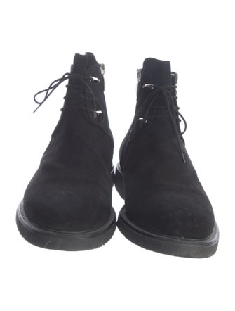 Cesare Paciotti Suede Lace-Up Boots