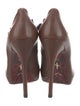 Cesare Paciotti Leather T-Strap Pumps