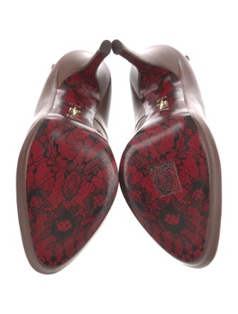 Cesare Paciotti Leather T-Strap Pumps