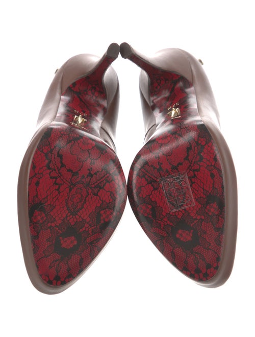 Cesare Paciotti Leather T-Strap Pumps