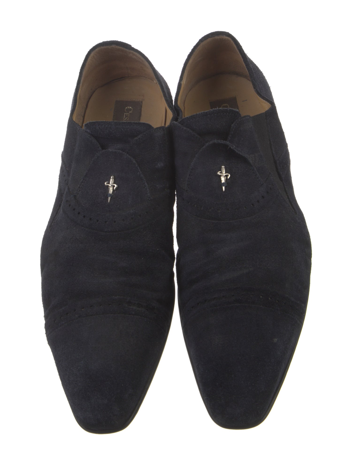 Cesare Paciotti Suede Dress Loafers
