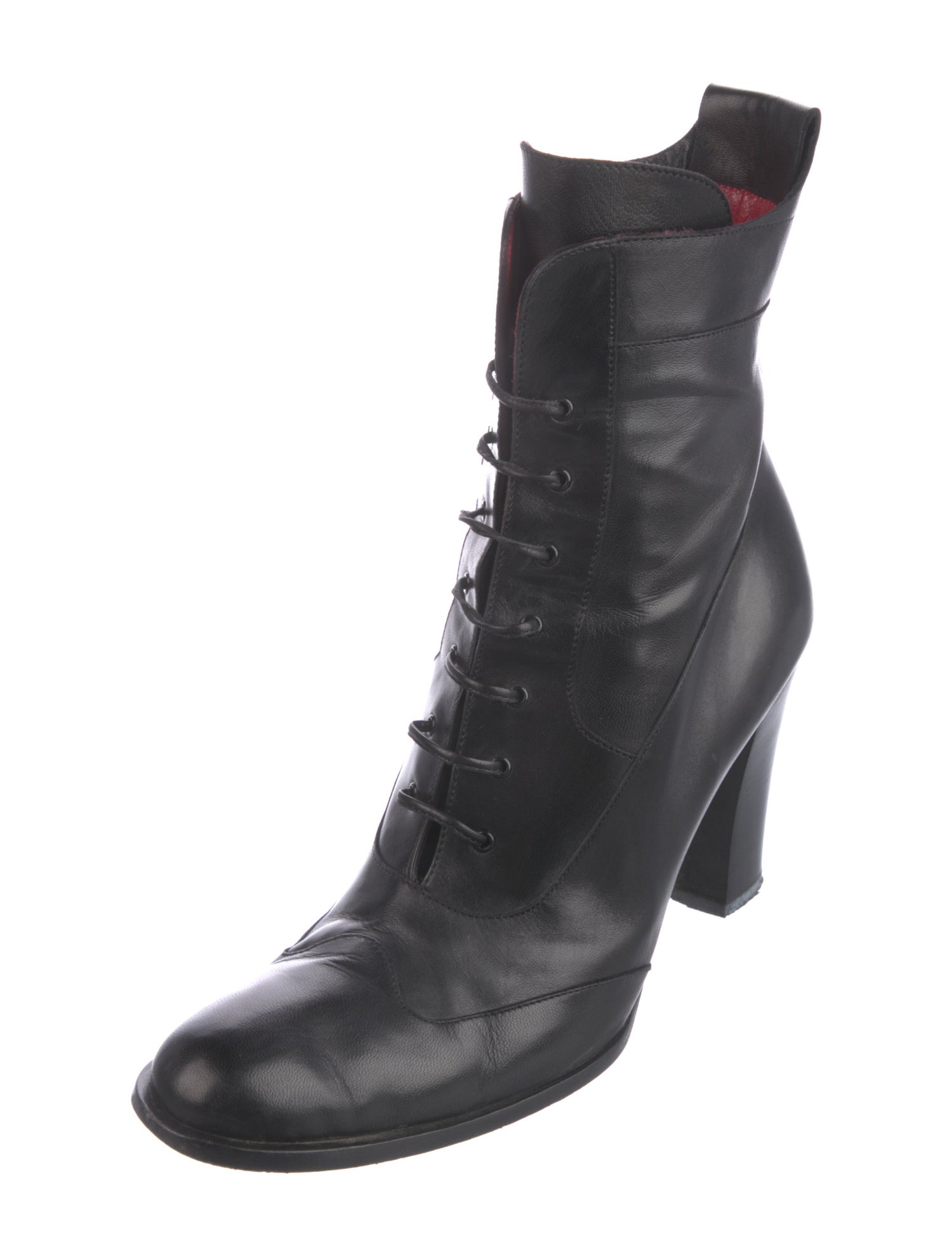 Cesare Paciotti Leather Combat Boots