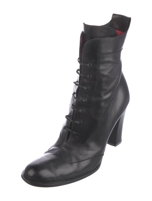 Cesare Paciotti Leather Combat Boots