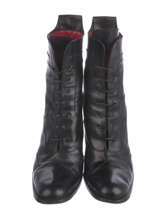 Cesare Paciotti Leather Combat Boots