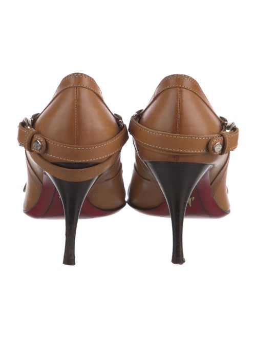 Cesare Paciotti Leather Fringe Trim Accent Pumps