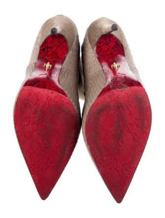 Cesare Paciotti Suede Animal Print Boots