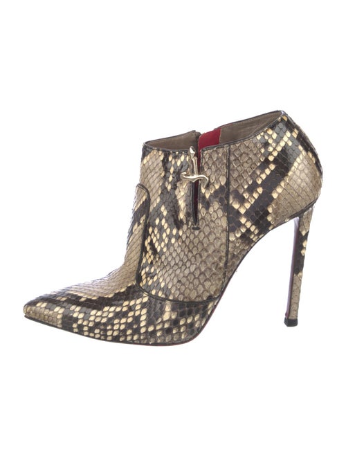 Cesare Paciotti Snakeskin Animal Print Boots