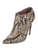 Cesare Paciotti Snakeskin Animal Print Boots