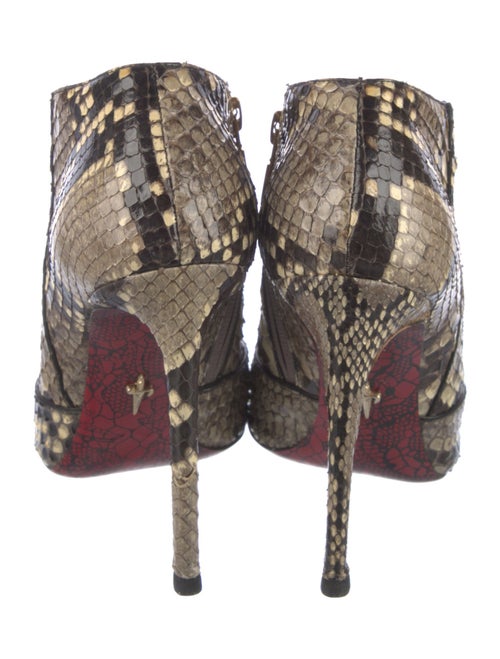 Cesare Paciotti Snakeskin Animal Print Boots