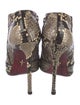 Cesare Paciotti Snakeskin Animal Print Boots