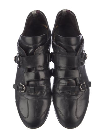 Cesare Paciotti Buckle Strap Leather Leather Loafers