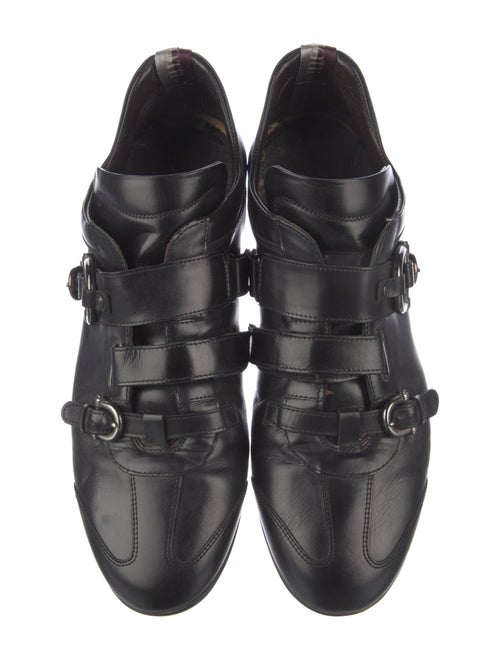 Cesare Paciotti Buckle Strap Leather Leather Loafers