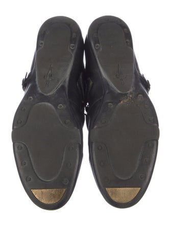 Cesare Paciotti Buckle Strap Leather Leather Loafers