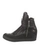 Cesare Paciotti Leather Wedge Sneakers