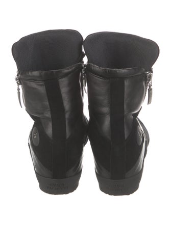 Cesare Paciotti Leather Wedge Sneakers