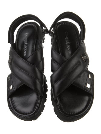 Cesare Paciotti Leather Slingback Sandals