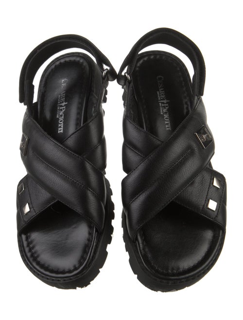 Cesare Paciotti Leather Slingback Sandals