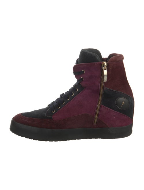Cesare Paciotti Suede Wedge Sneakers