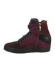 Cesare Paciotti Suede Wedge Sneakers