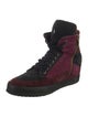 Cesare Paciotti Suede Wedge Sneakers