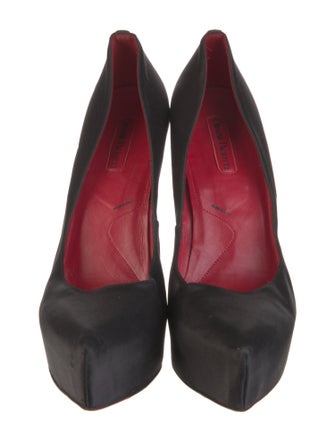 Cesare Paciotti Satin Crystal Embellishments Pumps