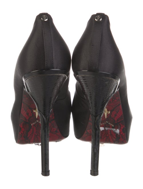 Cesare Paciotti Satin Crystal Embellishments Pumps