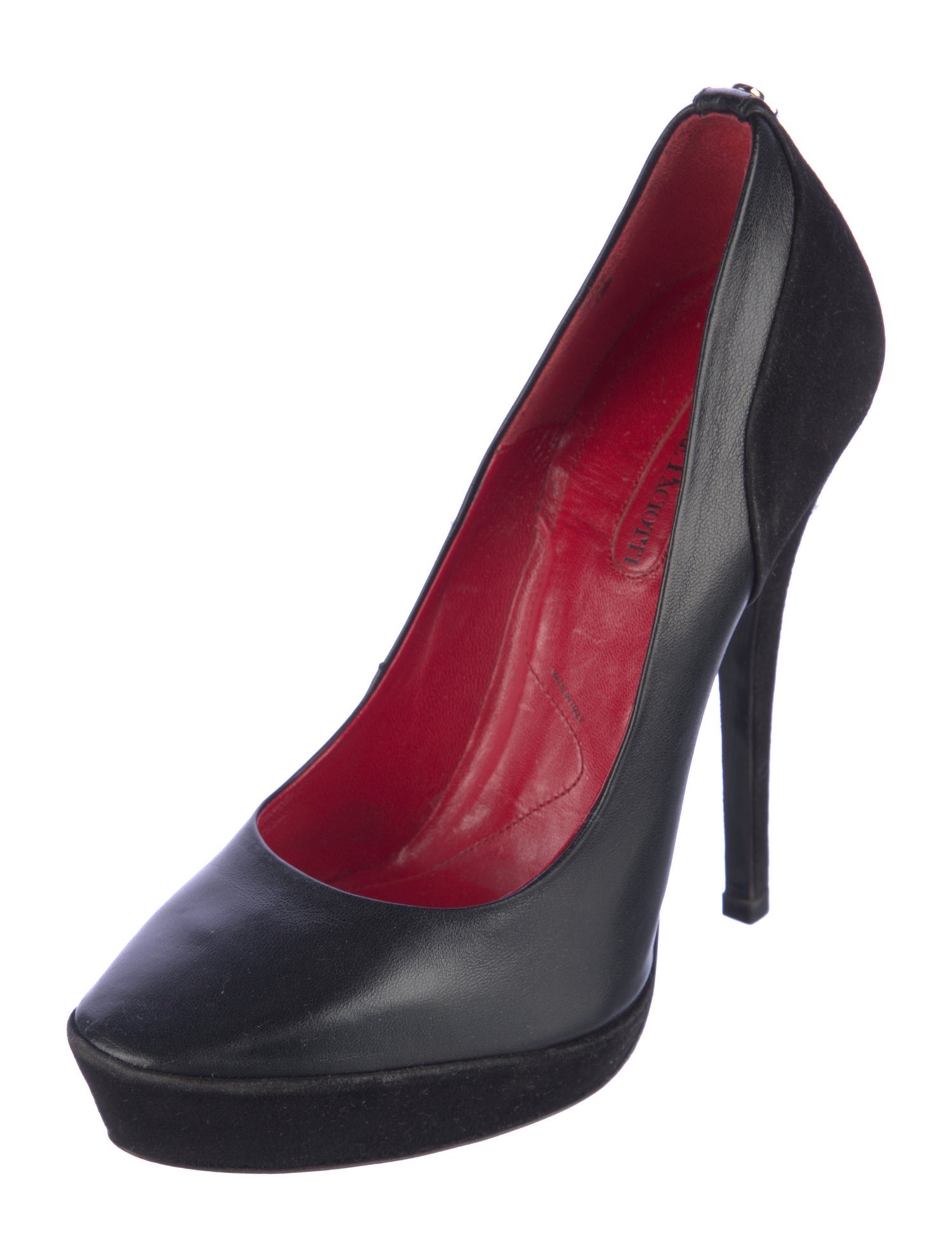 Cesare Paciotti Suede Crystal Embellishments Pumps