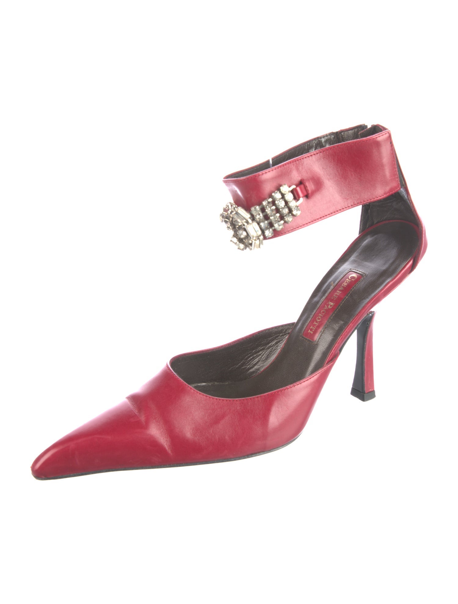 Cesare Paciotti Leather D'Orsay Pumps