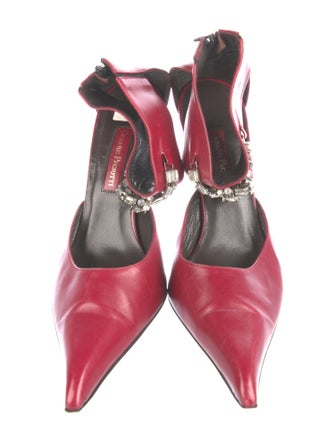 Cesare Paciotti Leather D'Orsay Pumps