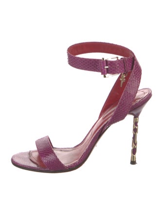 Cesare Paciotti Snakeskin Sandals