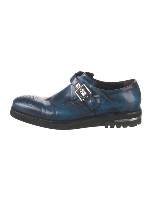 Cesare Paciotti Patent Leather Monk Straps