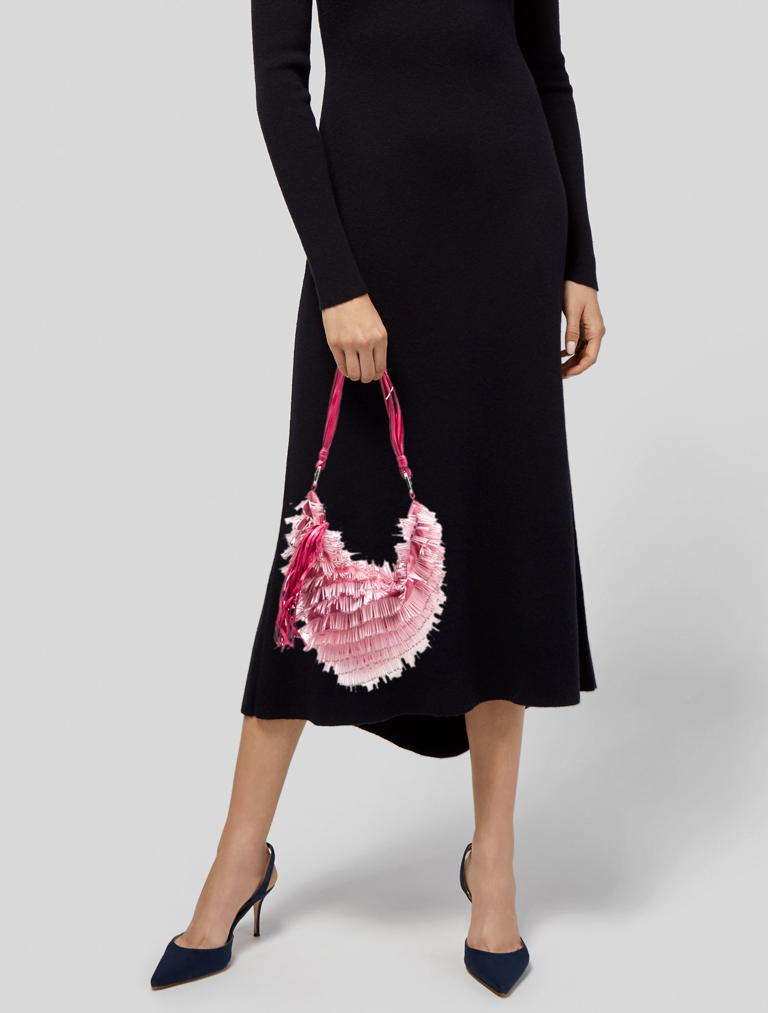 Cesare Paciotti Satin Shoulder Bag