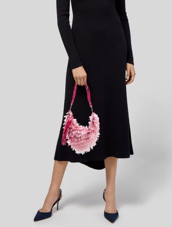 Cesare Paciotti Satin Shoulder Bag