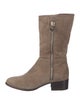 Cesare Paciotti Suede Moto Boots