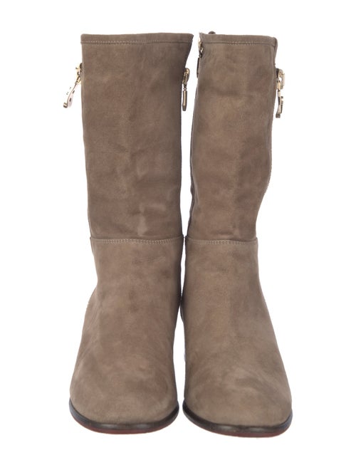Cesare Paciotti Suede Moto Boots