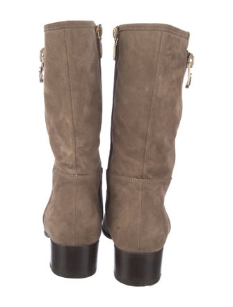 Cesare Paciotti Suede Moto Boots